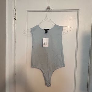 Sky blue sleeveless bodysuit size medium/large